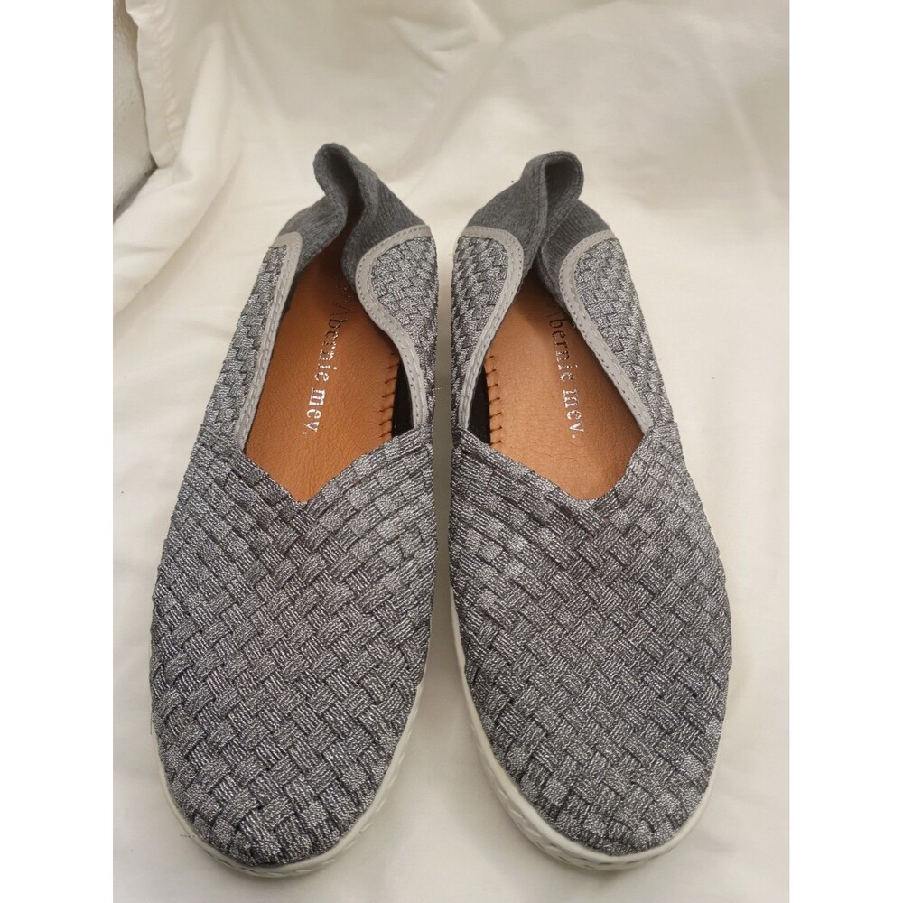 gray woven slip-on shoes by Bernie Mev Flats Ballet 38 Us Size 7.5